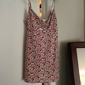 Abercrombie red floral dress